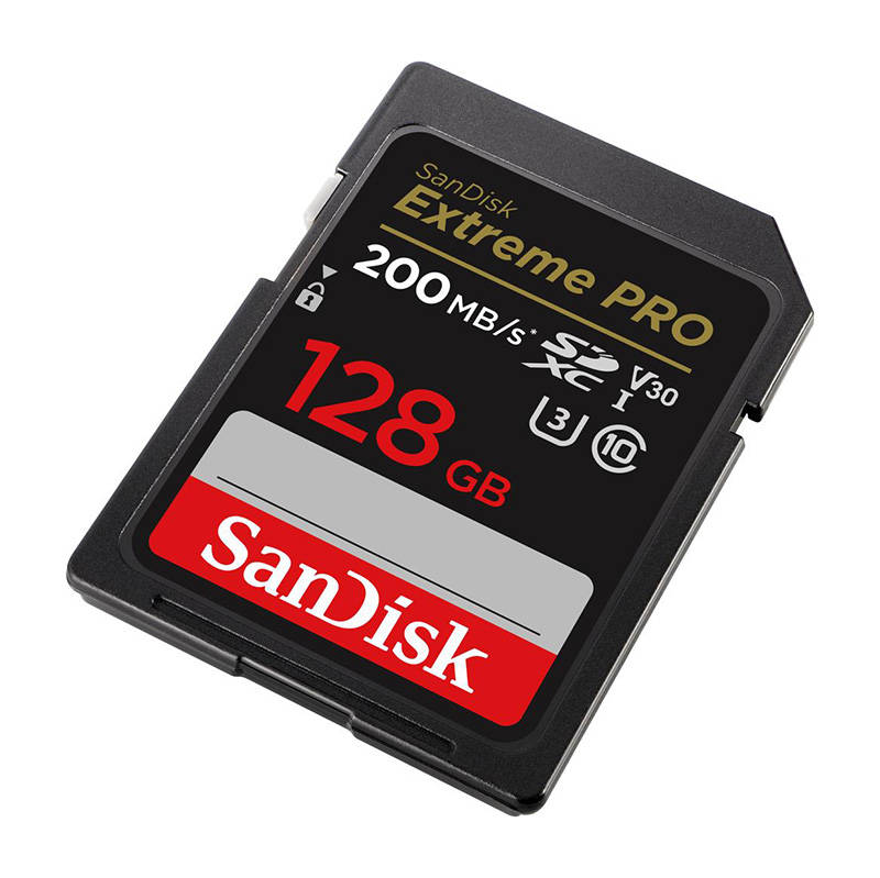 SanDisk Extreme Pro SDXC 128GB UHS-I C10 U3 V30 - Atminties